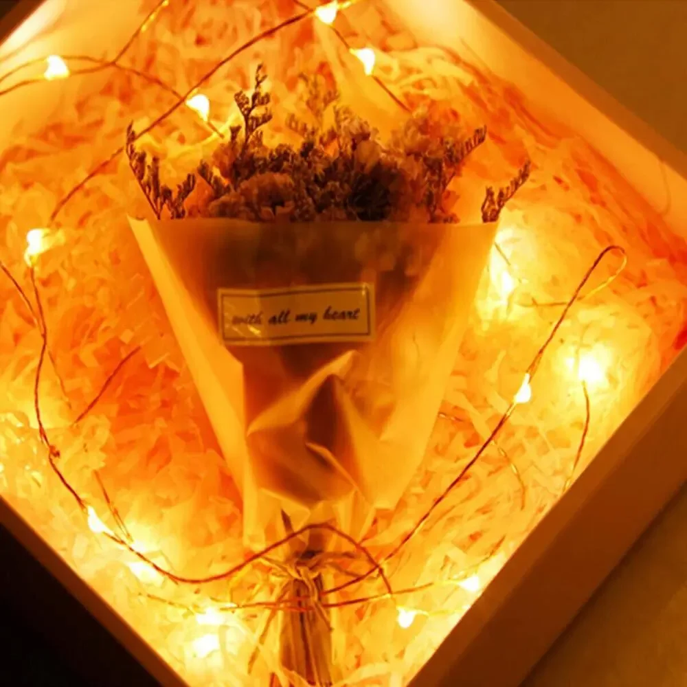 Led Battery Operated, Mini Battery Powered Copper Wire Starry String Lights